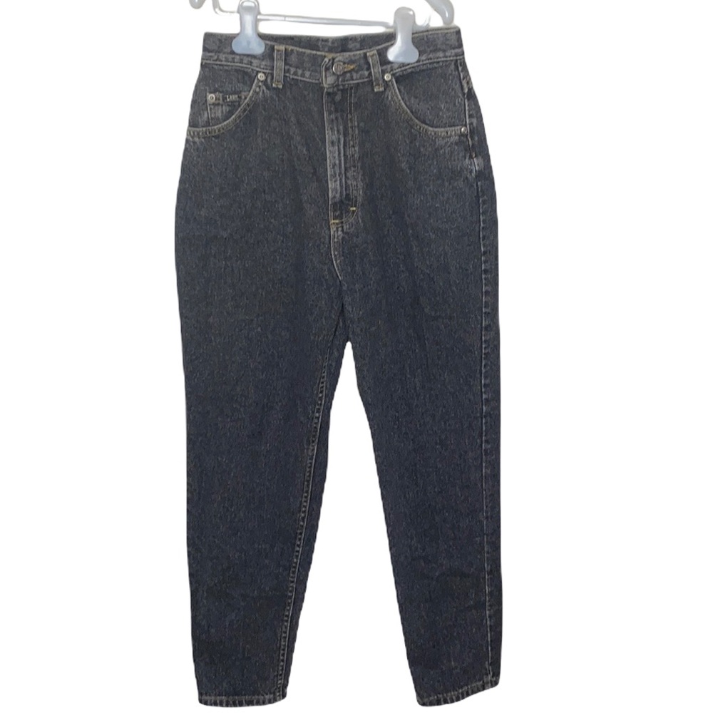 Lee vintage Union made in USA ultra high rise faded black mom jeans size 12